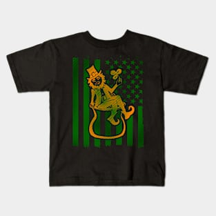 Irish American Leprechaun Kids T-Shirt